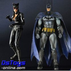Paquete Batman + Catwoman Arkham City Play Arts Kai